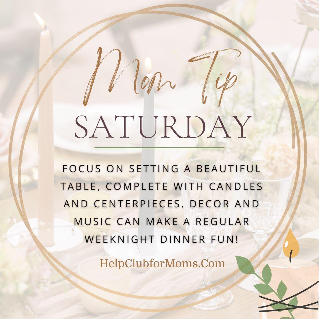mom tip saturday